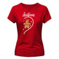 Cute Gingerbread Graphic Christmas Ladies T-Shirt