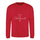 Cute Heart Mama Mothers Day Printed Unisex Sweatshirt