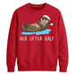 Cute Her Otter Half Graphic Christmas Unisex Sweatshirt