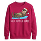 Cute Her Otter Half Graphic Christmas Unisex Sweatshirt