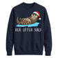 Cute Her Otter Half Graphic Christmas Unisex Sweatshirt