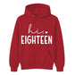 18th Birthday Unisex Hoodie Hi Eighteen
