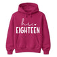 18th Birthday Unisex Hoodie Hi Eighteen