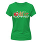 Cute Ho Ho Ho Graphic Christmas Ladies T-Shirt