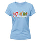 Cute Ho Ho Ho Graphic Christmas Ladies T-Shirt
