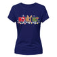 Cute Ho Ho Ho Graphic Christmas Ladies T-Shirt