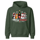 Cute Meowy Christmas Cat Graphic Kids Hoodie