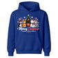 Cute Meowy Christmas Cat Graphic Kids Hoodie