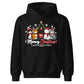 Cute Meowy Christmas Cat Graphic Kids Hoodie