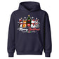 Cute Meowy Christmas Cat Graphic Kids Hoodie