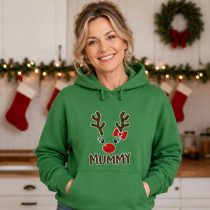Cute Mummy Reindeer Christmas Unisex Hoodie
