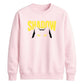Cute Peeking Cat Shadow Typography Unisex Sweatshirt