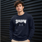 Cute Peeking Cat Shadow Typography Unisex Sweatshirt