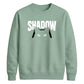 Cute Peeking Cat Shadow Typography Unisex Sweatshirt