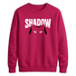 Cute Peeking Cat Shadow Typography Unisex Sweatshirt