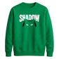 Cute Peeking Cat Shadow Typography Unisex Sweatshirt