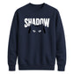 Cute Peeking Cat Shadow Typography Unisex Sweatshirt
