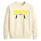 Cute Peeking Cat Shadow Typography Unisex Sweatshirt