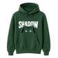Cute Peeking Cat Shadow Typography Unisex Hoodie