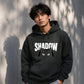 Cute Peeking Cat Shadow Typography Unisex Hoodie