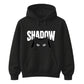 Cute Peeking Cat Shadow Typography Unisex Hoodie