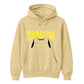 Cute Peeking Cat Shadow Typography Unisex Hoodie