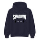 Cute Peeking Cat Shadow Typography Unisex Hoodie
