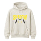 Cute Peeking Cat Shadow Typography Unisex Hoodie