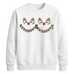Cute Reindeer Lights Graphic Christmas Unisex Sweatshirt