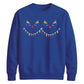 Cute Reindeer Lights Graphic Christmas Unisex Sweatshirt