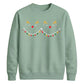 Cute Reindeer Lights Graphic Christmas Unisex Sweatshirt