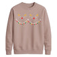 Cute Reindeer Lights Graphic Christmas Unisex Sweatshirt