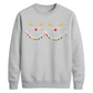 Cute Reindeer Lights Graphic Christmas Unisex Sweatshirt