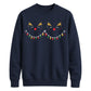 Cute Reindeer Lights Graphic Christmas Unisex Sweatshirt
