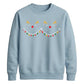 Cute Reindeer Lights Graphic Christmas Unisex Sweatshirt