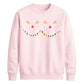 Cute Reindeer Lights Graphic Christmas Unisex Sweatshirt