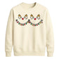 Cute Reindeer Lights Graphic Christmas Unisex Sweatshirt