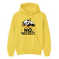 Cute Sleeping Panda No You Do It Slogan Unisex Hoodie