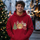 Cute Teddy Bear Reindeer Christmas Unisex Hoodie