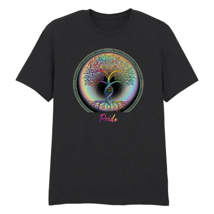 DNA Tree of Life Aura Fusion Artistic Pro Unisex T Shirt Happy Pride Day