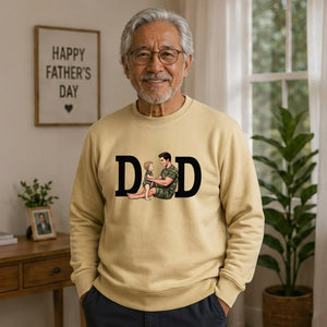 Personalised Image Father Child Father's Day Sweatshirt