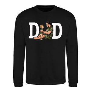 Personliased Image Father Child Father's Day Sweatshirt