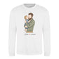 Custom Names Dad & Son Fathers Day Printed Style Sweatshirt