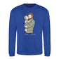 Custom Names Dad & Son Fathers Day Printed Style Sweatshirt