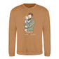 Custom Names Dad & Son Fathers Day Printed Style Sweatshirt