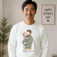 Custom Names Dad & Son Fathers Day Printed Style Sweatshirt