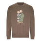 Custom Names Dad & Son Fathers Day Printed Style Sweatshirt