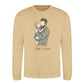 Custom Names Dad & Son Fathers Day Printed Style Sweatshirt