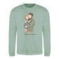 Custom Names Dad & Son Fathers Day Printed Style Sweatshirt