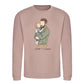 Custom Names Dad & Son Fathers Day Printed Style Sweatshirt